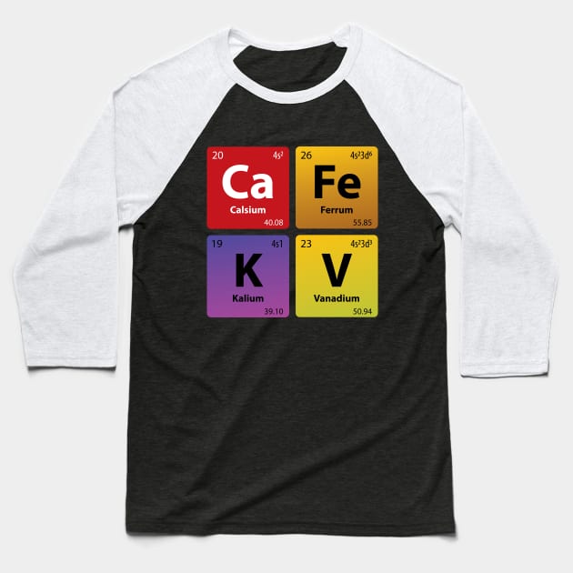 Cafe KV Chemistry Jokes Baseball T-Shirt by G-Design